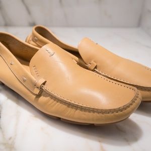 Women's Vintage Prada Cream Mocassins